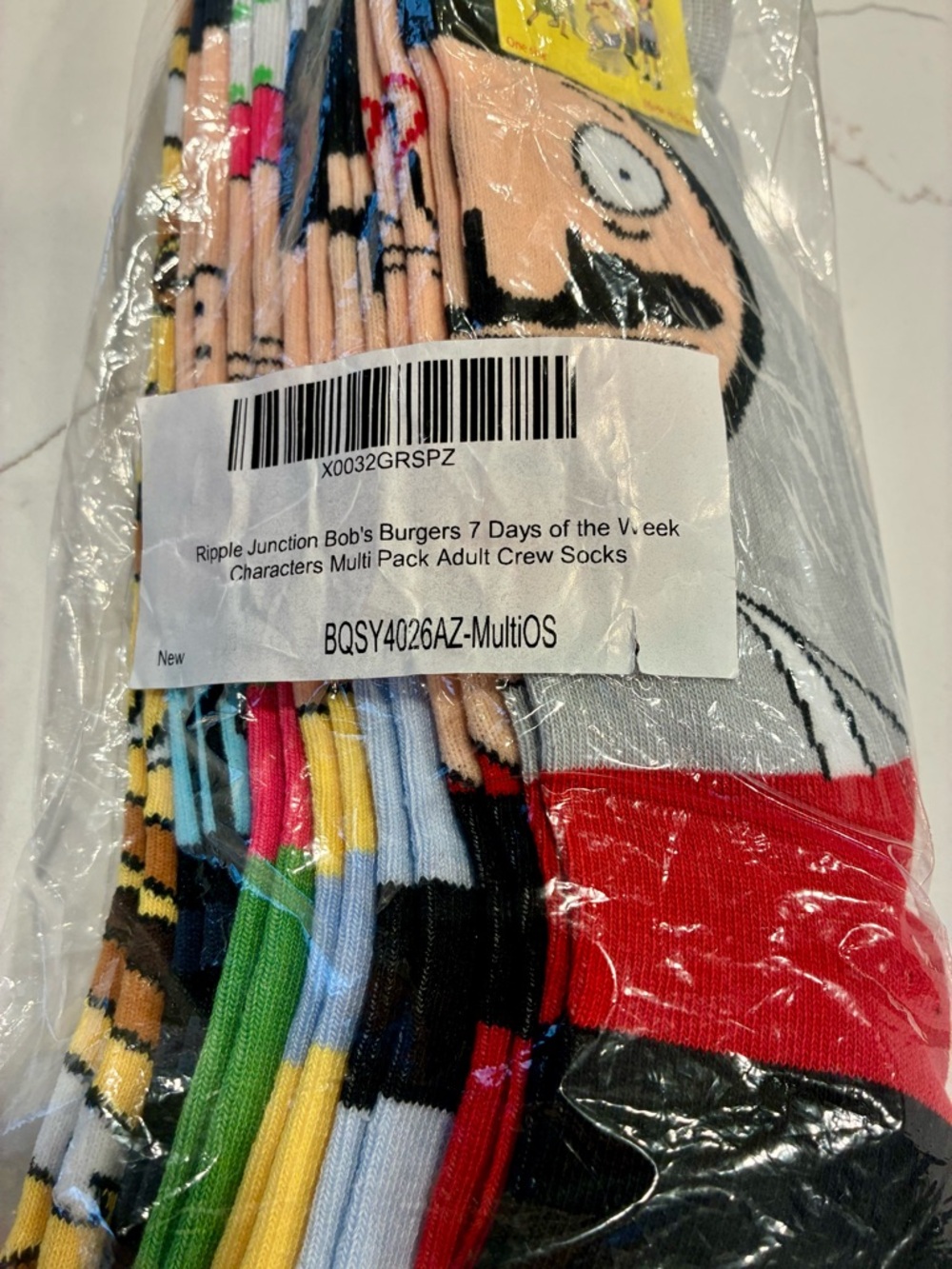 Bobs burgers every day of the week sock pack! NWT - Picture 5 of 6